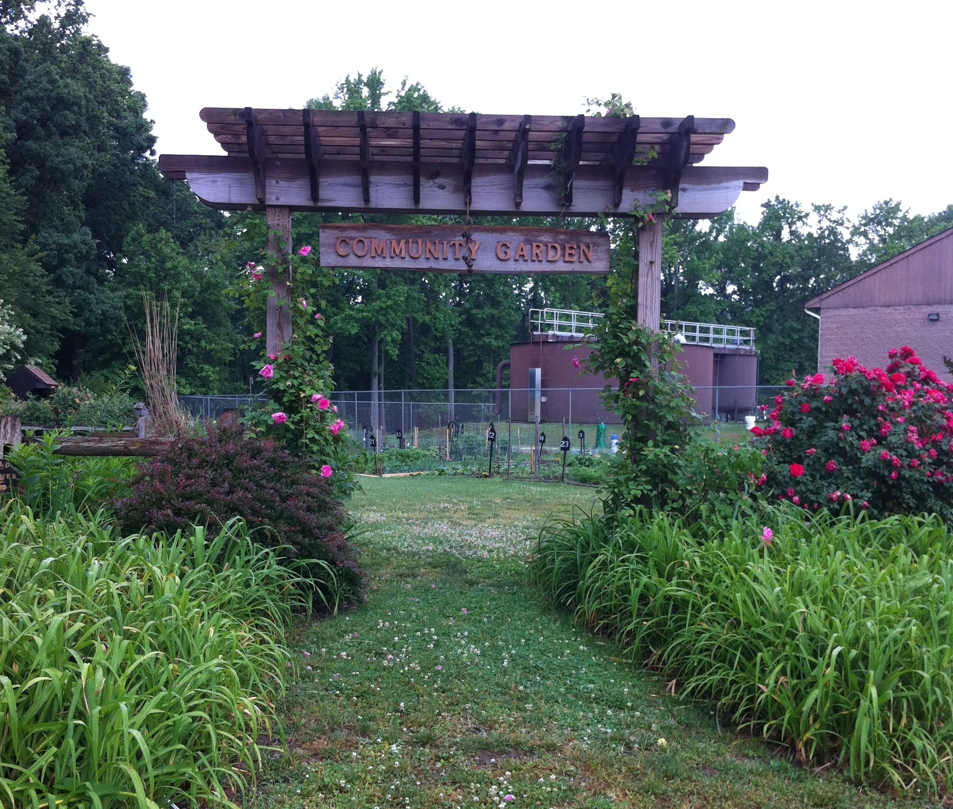 Woodbury Community Garden entrance